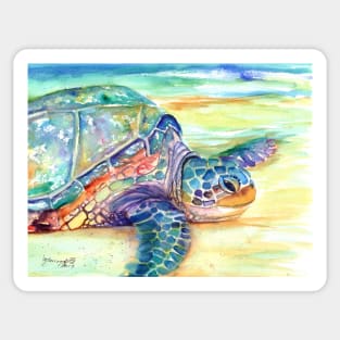 Rainbow Sea Turtle 2 Sticker